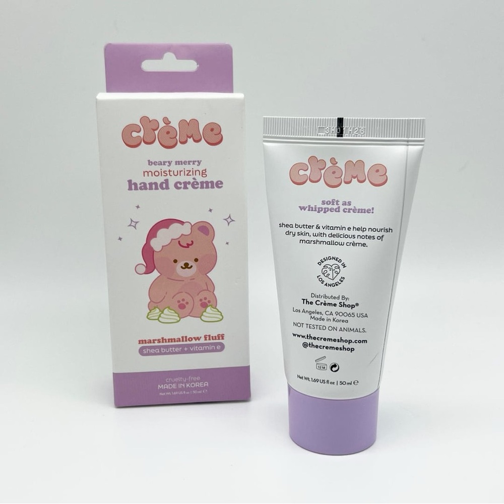Crème Shop Marshmallow Fluff Moisturizing Hand Crème - Pink & White